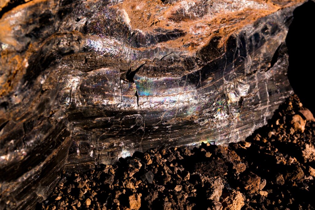 Obsidian in nature